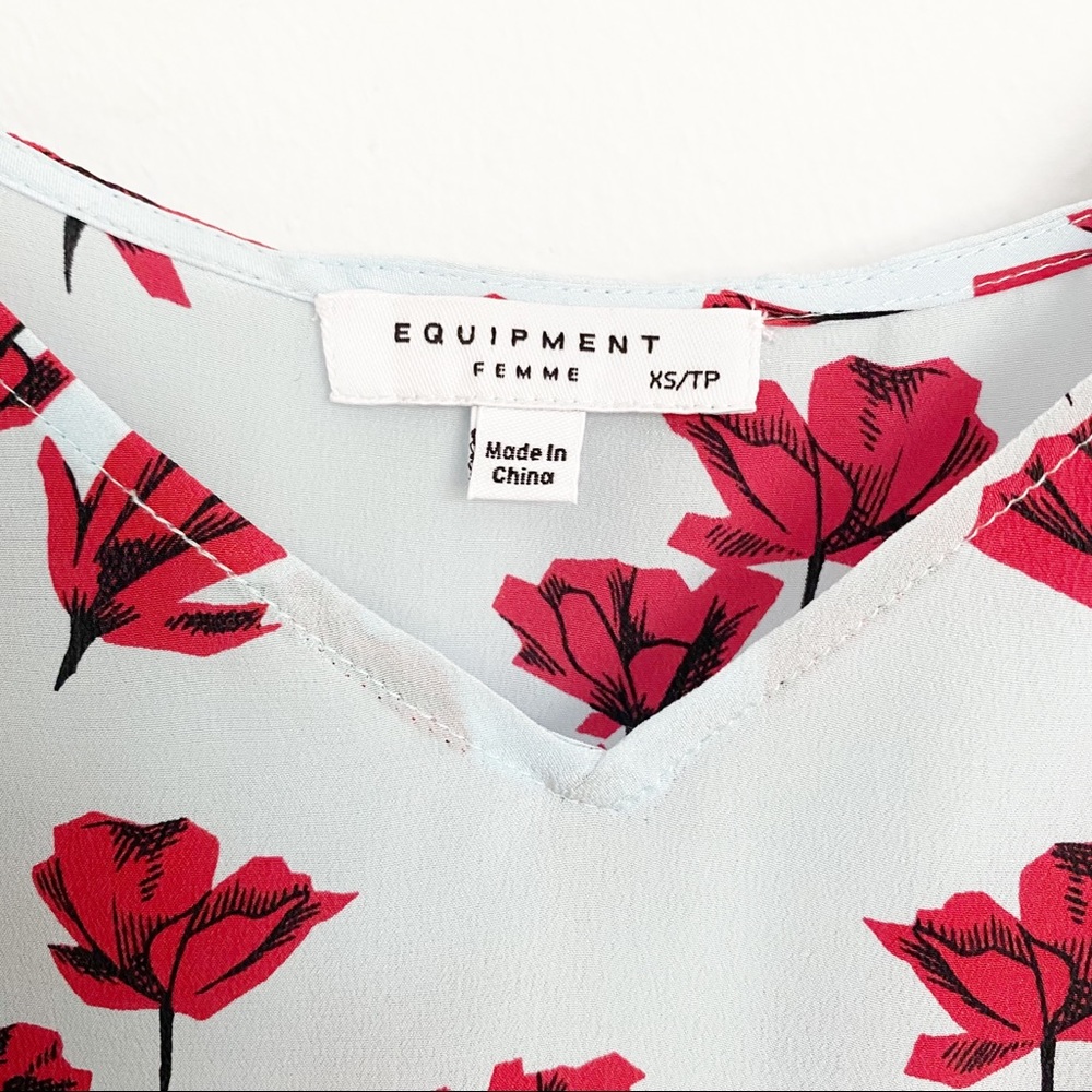 NWT Equipment Printed Silk Layla Cami Top XS - Picture 6 of 9